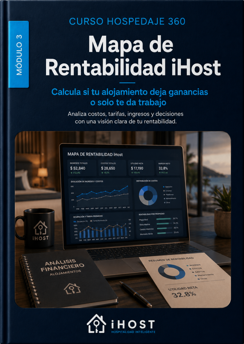 Portada del módulo 3 Mapa de Rentabilidad iHost del curso Hospedaje 360